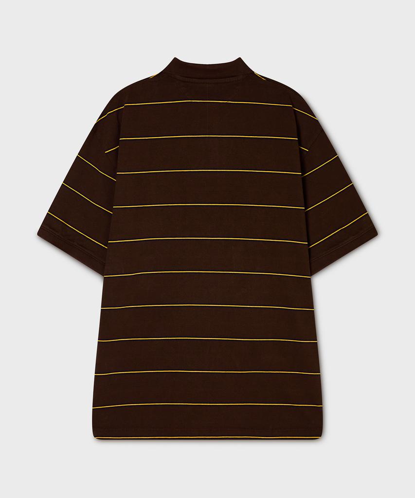 WHO.A.U Stripe Collar T-Shirt / Whhag2571U