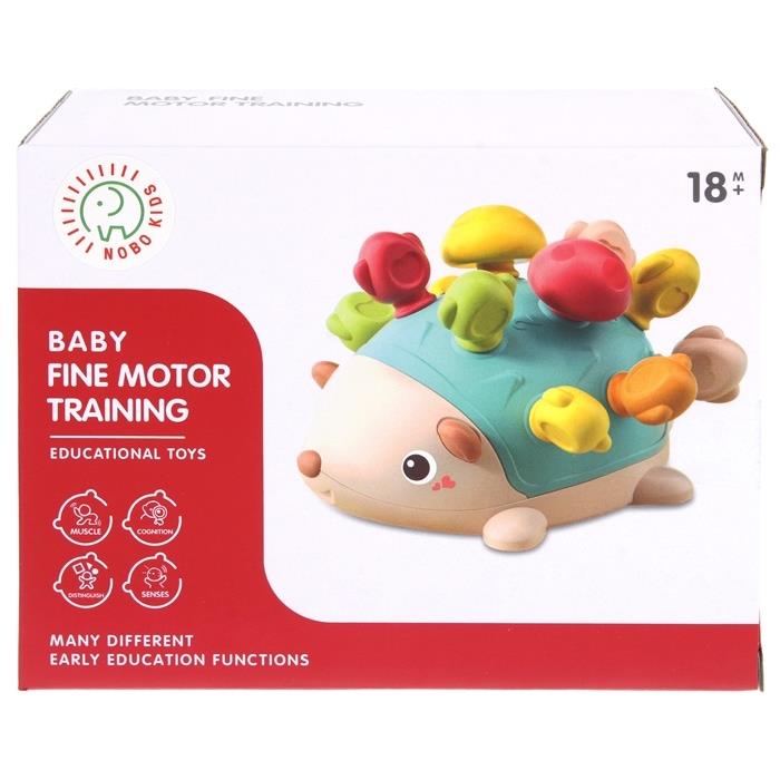 Montessori Educational Sensory Hedgehog Removable Spikes Sorter Blocks - Blue