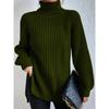 Knitted Sweater Mid Length Sweater Dress for Women
