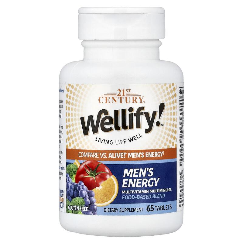Wellify! Men's Energy, Multivitamin Multimineral, 65 Tablets