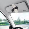 Car Sunglasses Holder Auto Sunglasses Double Clip Magnetic Glasses Eyeglass Clip For Car Ticket Card Clip Sunglasses Mount