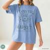 Flower Market Shirt, Comfort Colors® Vintage Floral Graphic Tee