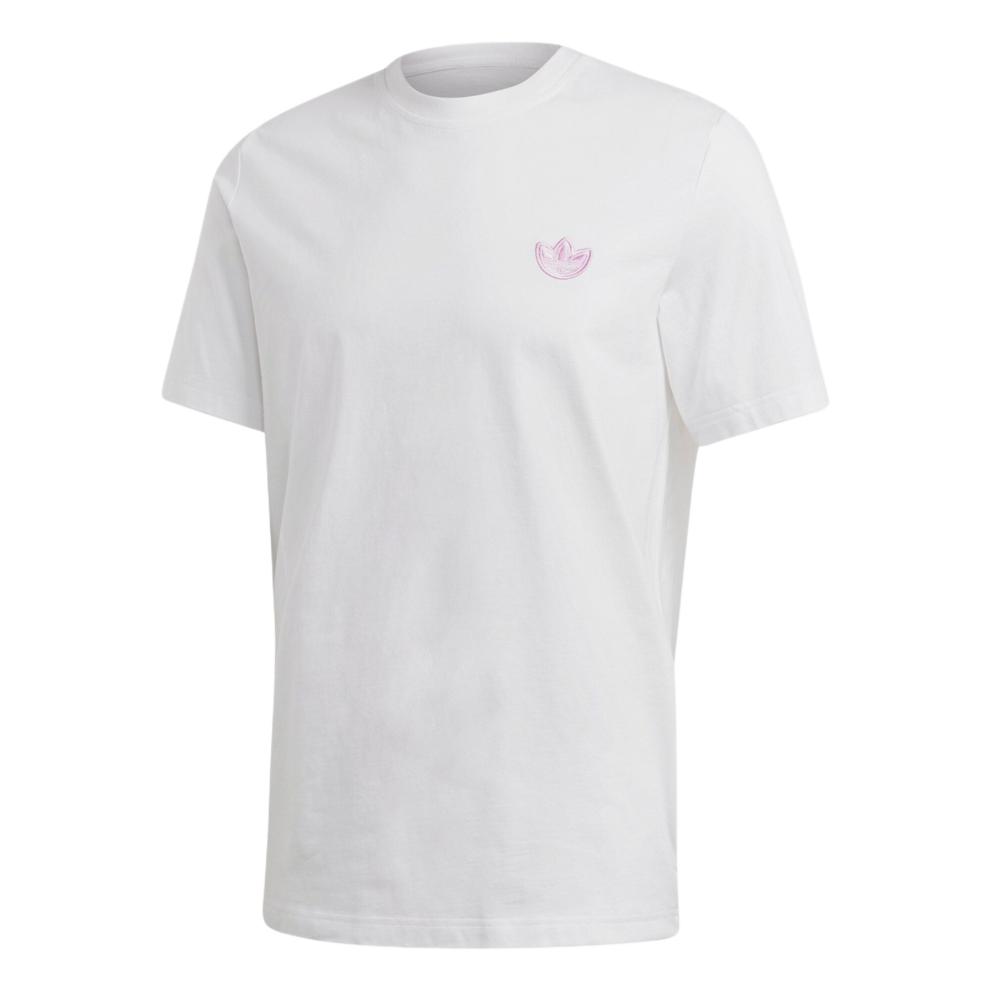 

Adidas Оригинальная футболка с логотипом Wappen Icefield, с мягким круглым вырезом и коротким рукавом, мужская, топы, белая, светло-фиолетовая FK9983 L