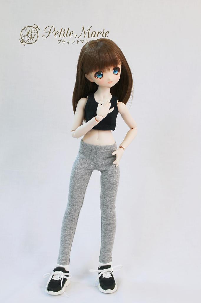 [Petite Marie] 13 MDD Compatible 910 Length Leggings, Light Gray, Tights, Fitness Pants, Leggings, Daily Pants, Casual Pants, 40cm Doll, BJD, Doll