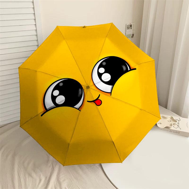 

1PC eyes tongue Umbrella-8-Rib Reinforced, Automatic Open, Lightweight & Durable, Cute Fashion Accessory for Outdoor-A1274
