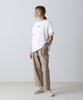 AVIREX T-shirt FADE WASH CUFFS OPEN EMBROIDERY TOPS/783-3934602 women's F off white