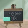 Nordic Style Retro Bar Chalkboard Collapsible Small Wooden Blackboard  Home Office