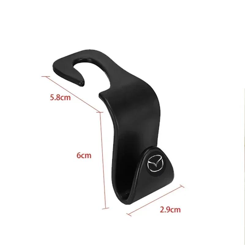2025 Hot Car Headrest Hooks Hanger Bags Seat Back Holder Clips Auto Fastener Hooks Storage Interior for Mazda Alexa CX4 Car Acce