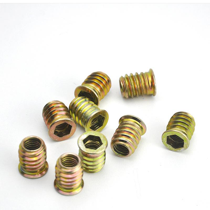 

10pcs Furniture Nuts With Hex Drive Exquisite Workmanship And Durable Hex Drive Head For Furniture