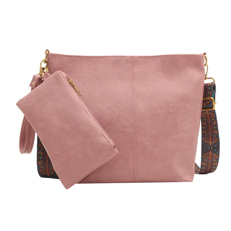 2024 New Simple Casual Bucket Bag Unique Aesthetic Fashion Shoulder Bag Retro Commuter Large Capacity Bag Women Black