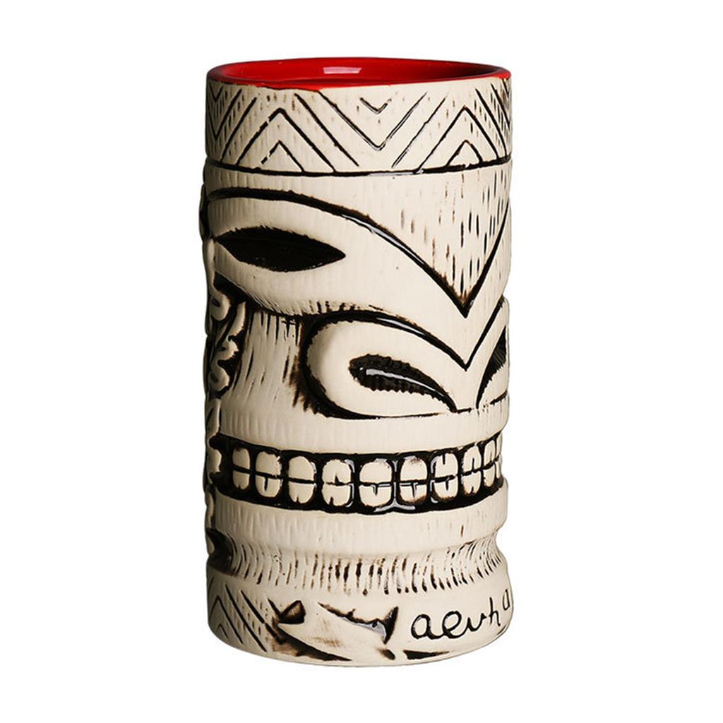 Hawaiianische Cocktailbecher Kreativer Stil Keramiktasse Biergetränk Tiki-Tasse Weinglas Barwerkzeuge Hausbar Party Trinkgeschirr Becher