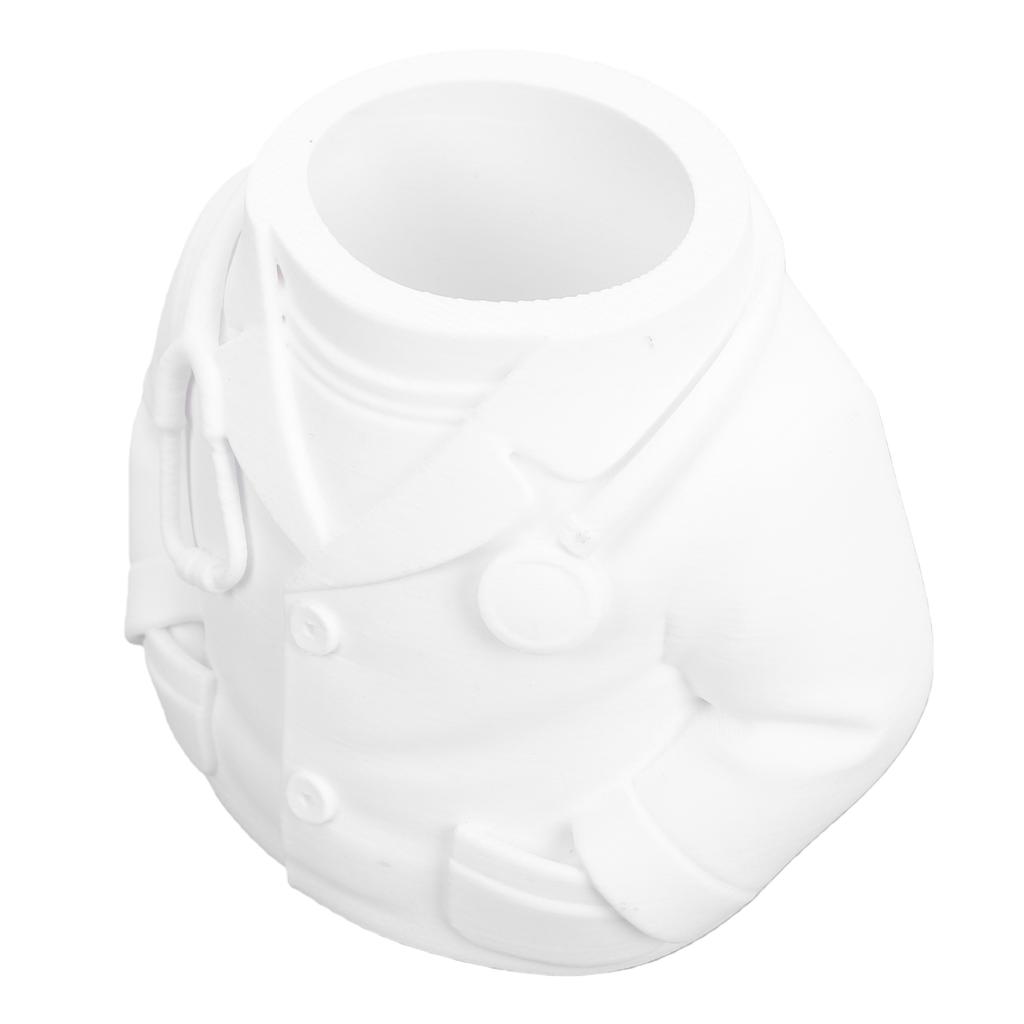 White Coat Pen Holder PLA Creative Doctor Themed Desk Pencil Holder for Home Office