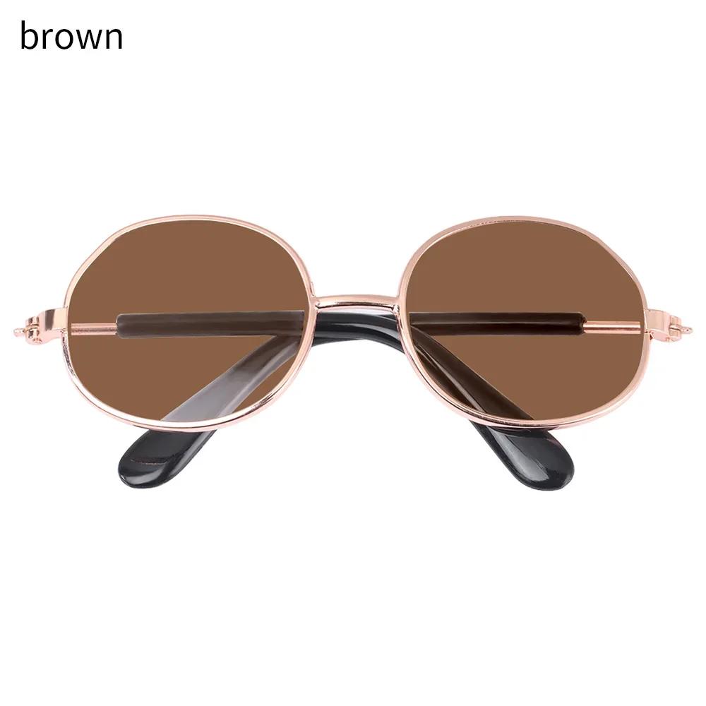 8.5cm Miniature Doll Sunglasses Metal Round Frame Glasses Lovely  Doll Eyeglasses For Blythe Doll Accessories Kids Toys