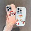 N100 Merry Christmas Soft Phone Cases for iPhone 15 16 Pro Max Xiaomi 11 Lite 5G NE Redmi 13C Note 11s 13 Plating Frame Camera Protector Back Cover