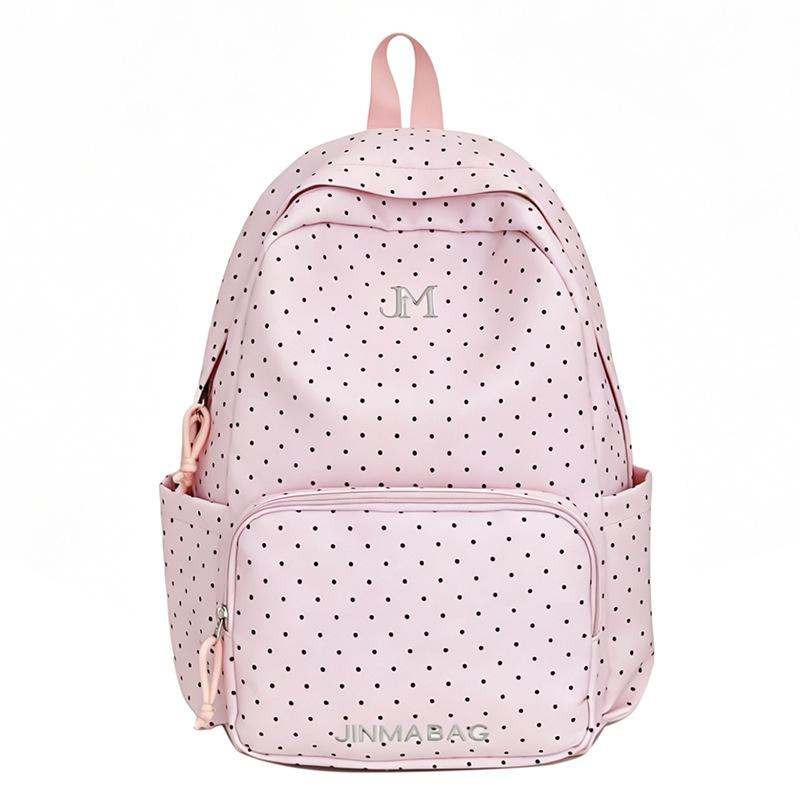 Schoolbag Korean Ins College Wind Polka Dot High-value School Bag Niche Students Cute Shoulders New Backpack for Junior High School Students