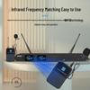HDCON HT-P220LJ Dual Wireless UHF Lavalier Microphone System (CN version)