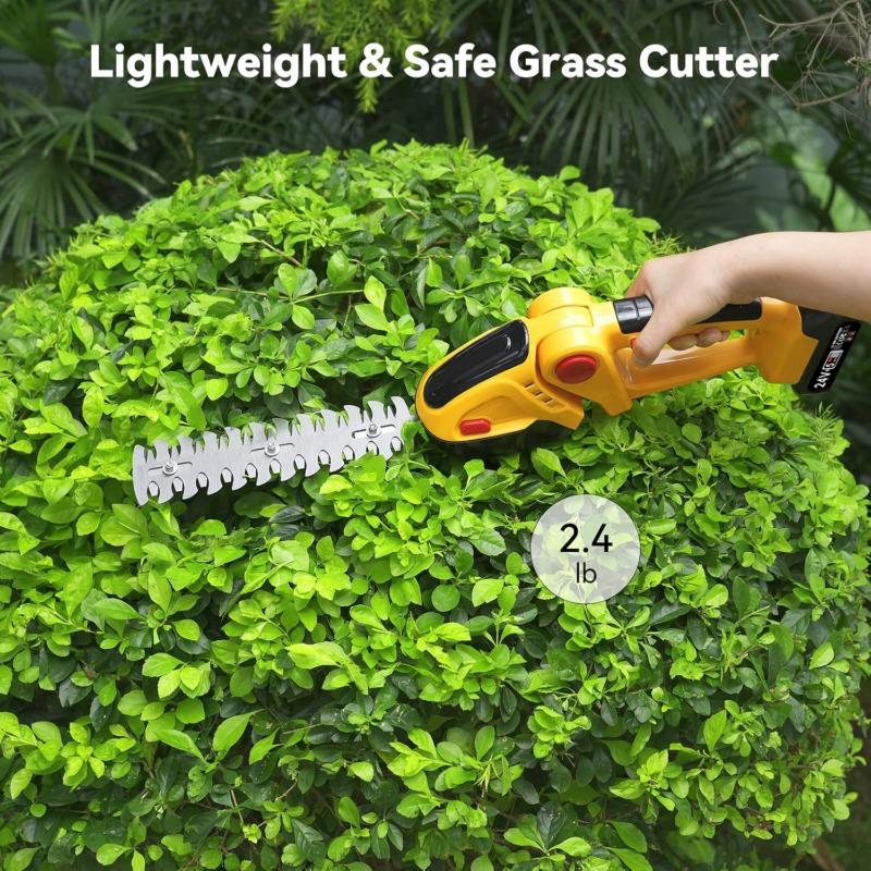 Home Lithium Handheld Mini Electric Hedge Trimmer Lawn Mower Hedge Clippers Pruning Shears Tools