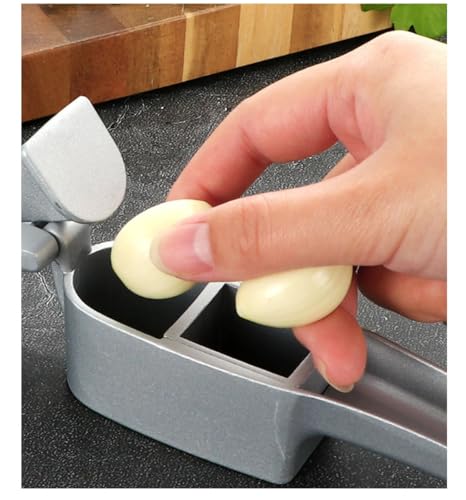 Zmart Garlic Press, Aluminum Garlic Crusher, Slicer, Kitchen Utensil, Ginger