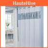 Polyester Hotel Shower Curtain With Stripes And Grommets For Modern Bathroom Decor