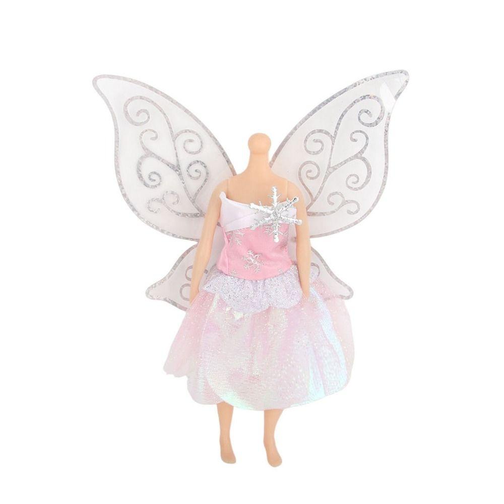 Cute Doll Clothes Fairy Dresses Butterfly Wing Skirt for 1/6 BJD&30cm Doll Doll Accessories Toys