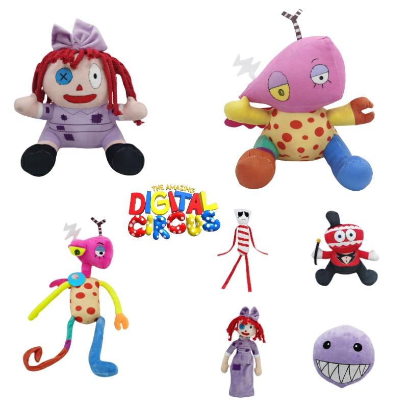 Der erstaunliche digitale Zirkus Plüsch Magische Zahl Zirkus Kaninchen Clown Puppe Lila Blase 15cm
