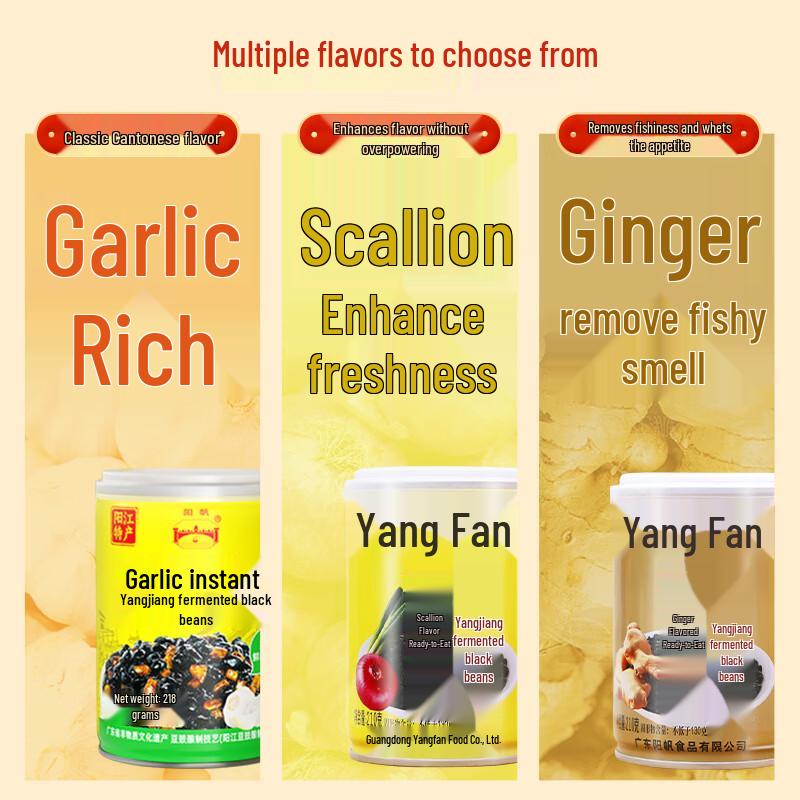 Yangfan Yangjiang Fermentierte Schwarze Bohnen (Douchi)