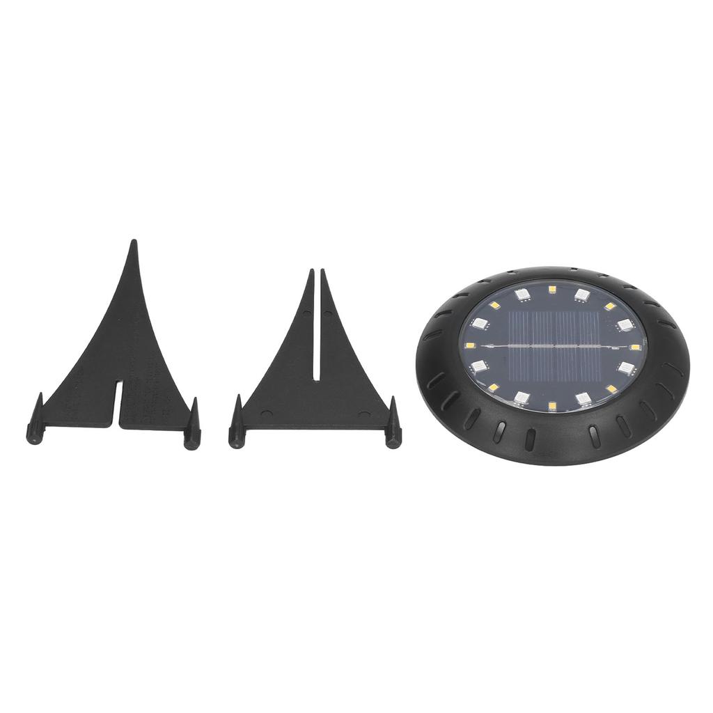 Solar Ground Lights Automatic Charging RGB LED Lamp Beads IP67 Waterproof Warm White Ground Lights