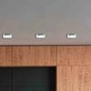 Square Glass Ceiling Light. Color: Silver
