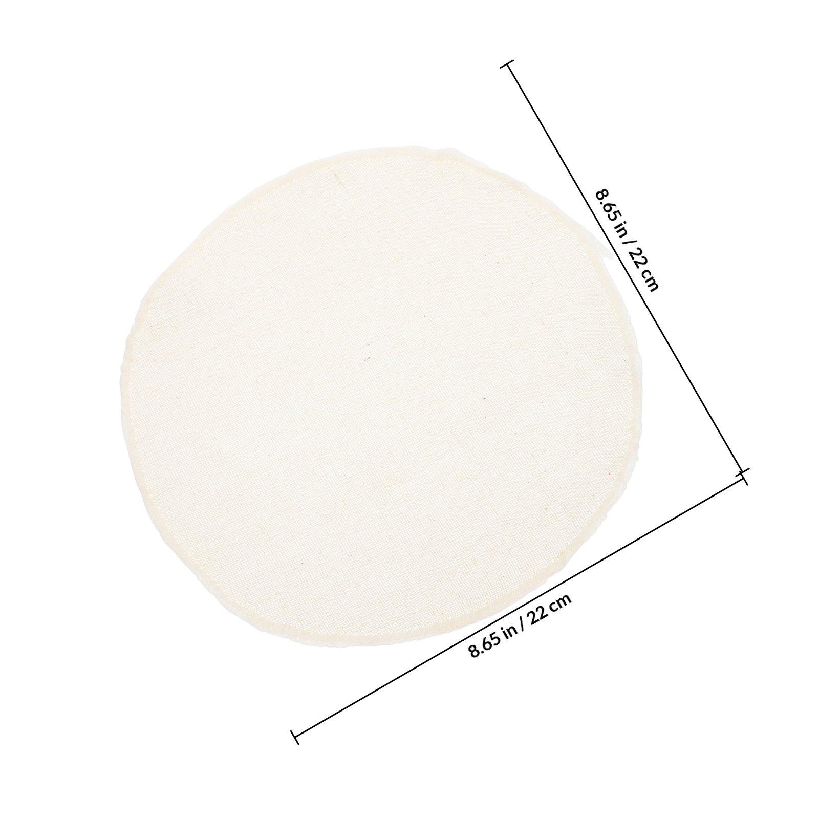 20Pcs Reusable Cotton Steamer Liners Round High Temp Resistant Breathable Steamer Mats for Dim Sum Tools Steaming Cloth Cooking 22X22X0.1CM