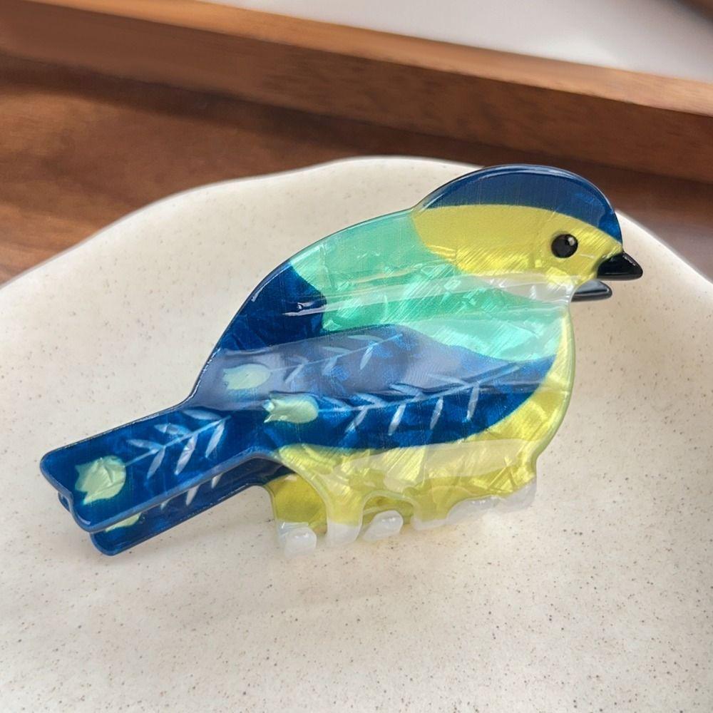 Korean Style Animal Hair Clip Creative Bird Shark Clip Creative Acetate Hair Claw  Girls