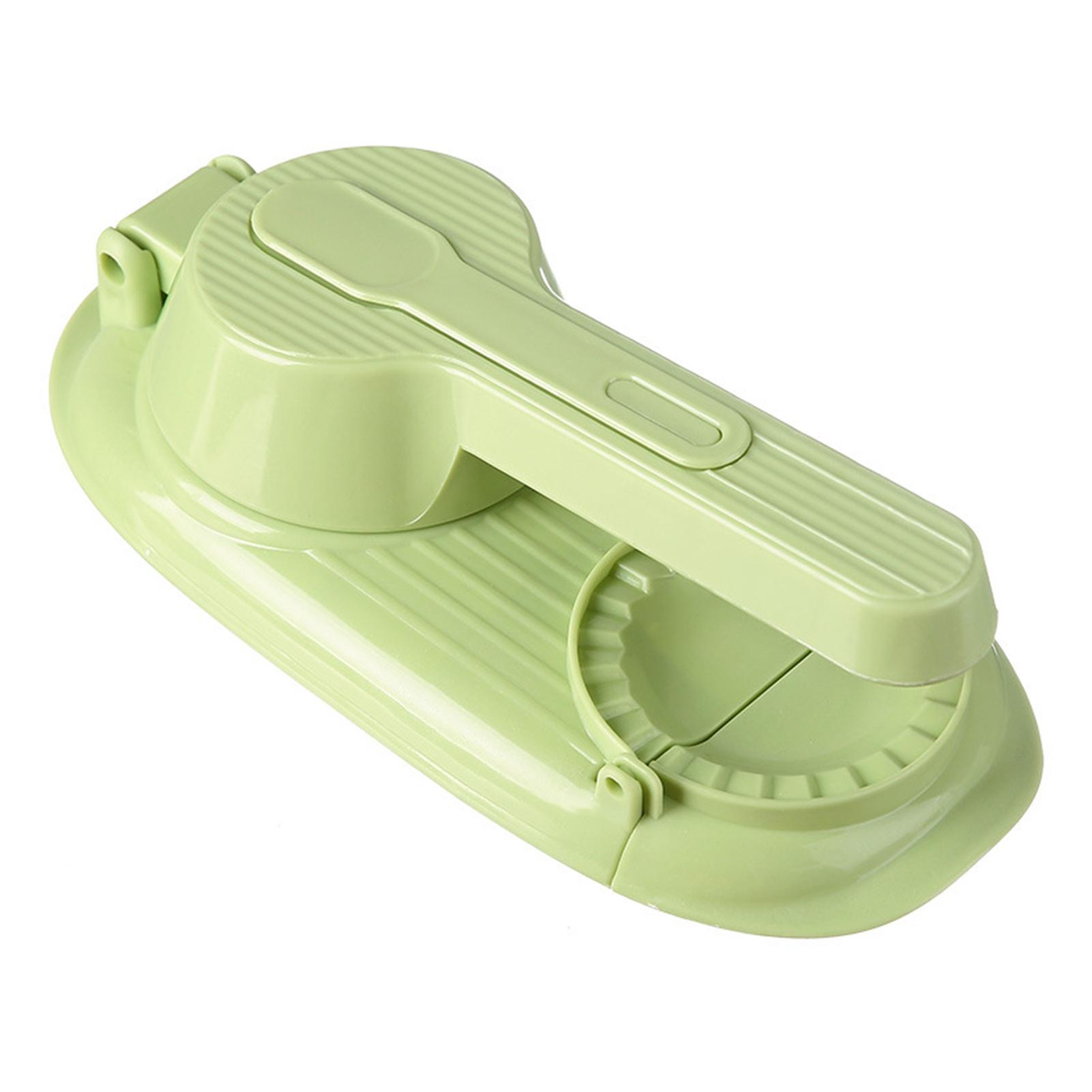 

2-in-1 Dumpling Maker With Manual Dough Extruder Multifunction Dumplings Mould For Home Using зелёный