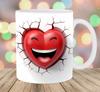 3D Emoji Smiley Ceramic Coffee Mug Tea Cup Funny Face Smiley