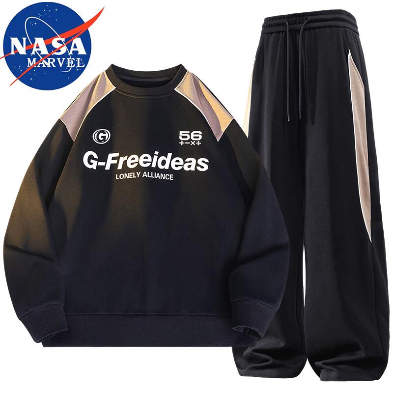 Men's NASA MARVEL Spring/Autumn Casual Two-Piece Sportswear Set