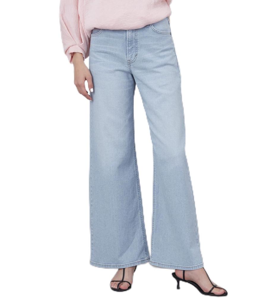 Lee STANDARD WARDROBE denim pants wide spring/summer ladies light blue