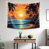 Tropical Sunset Tapestry Vibrant Serene and Blissfully Relaxing Wall Art for a BeachInspired Decor Statement