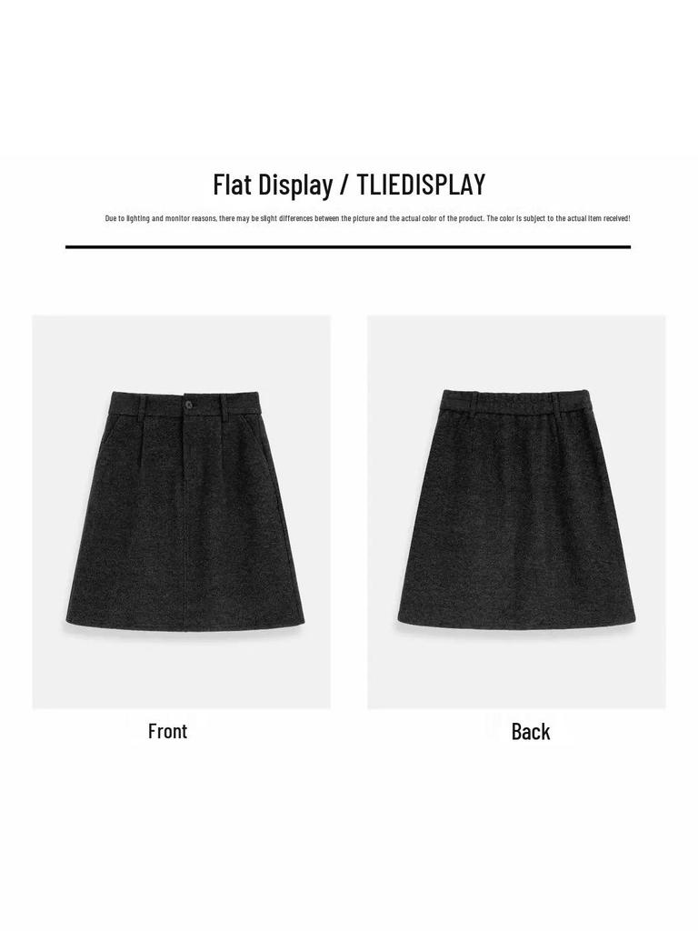 Chic French-Style Skirt: Hip-Covering, Slimming, Versatile, and Fashionable with a High-End Feel for Autumn and Winter.