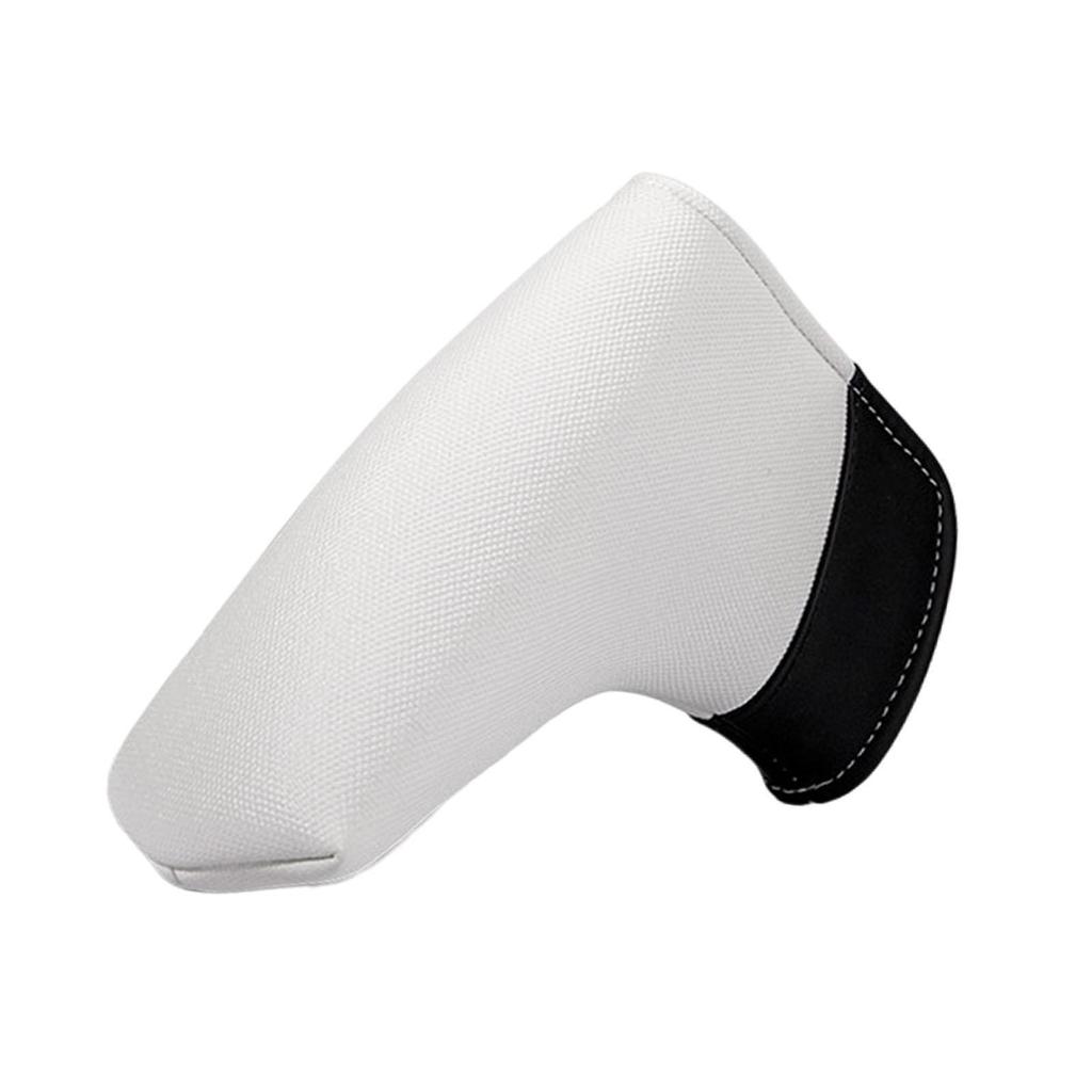 Stylish Mallet Putter Club Cover PU Leather Golf Head Cover Magnetic Velvet Lined Protection for Golf Club Gear
