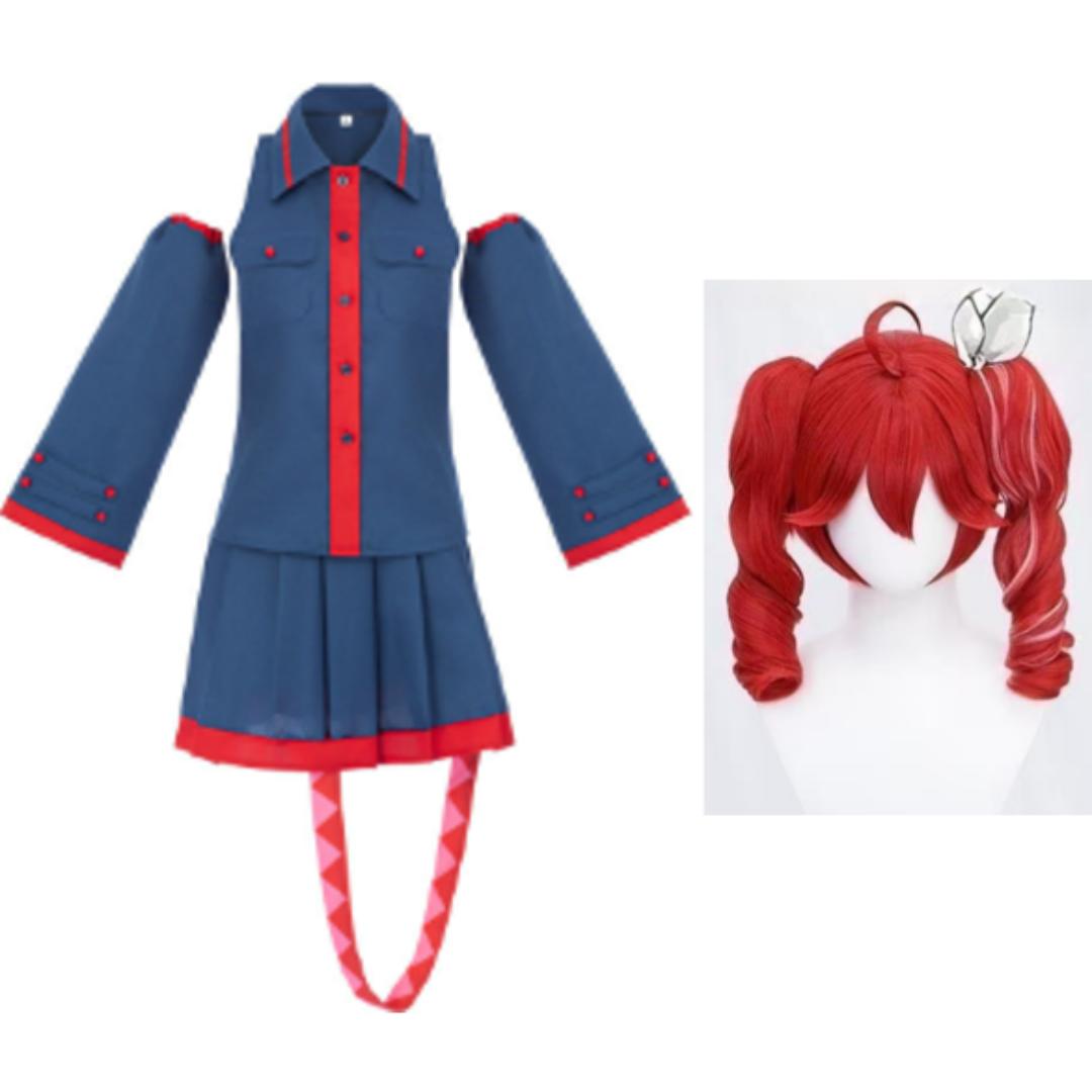Kasane Teto Cosplay Tērps Pieaugušajiem Karnevāla