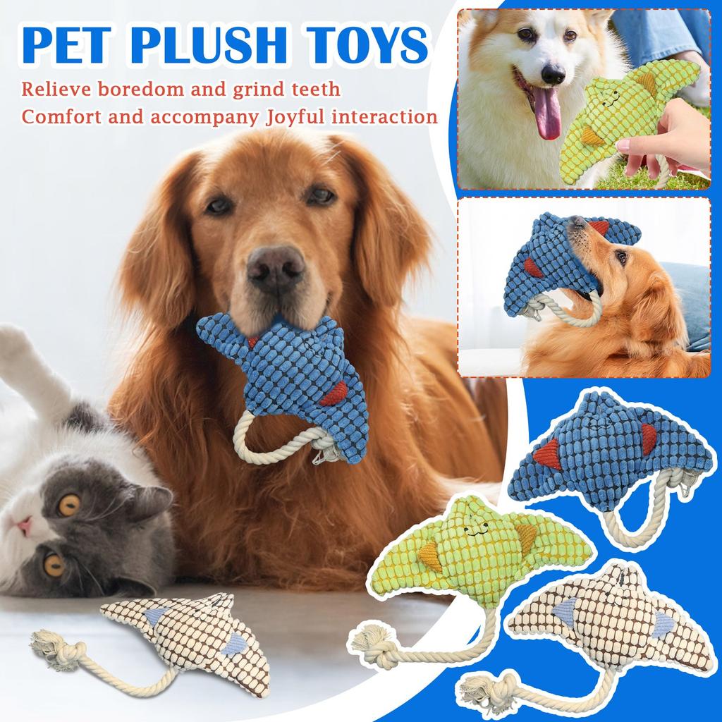 Indestructible Dog Toys, Interactive Dogs Toy Chew Toy, Indestructible Squeaky Dog Toys, Soft Plush Animal Playthings For Playing Trainin