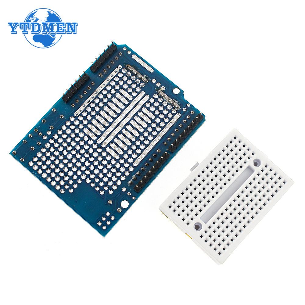 UNO Proto Shield Prototyp-Erweiterungsplatine mit SYB-170 Mini-Steckplatine für Arduino