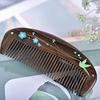TAN MUJIANG Wooden Comb, Anti-Static, Natural Wood, Made of Green Plum Blossoms