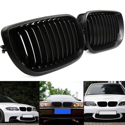 2 Peças Capa da Grelha Dianteira do Carro para 45693 BMW E46 318i 320i 325i