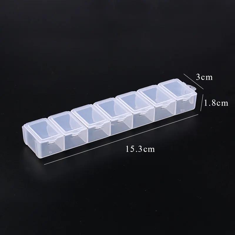 12 Sizes Plastic Storage Jewelry Box Compartment Adjustable Container Earring Box Jewelry Rectangle Box Case for Jewelry Display