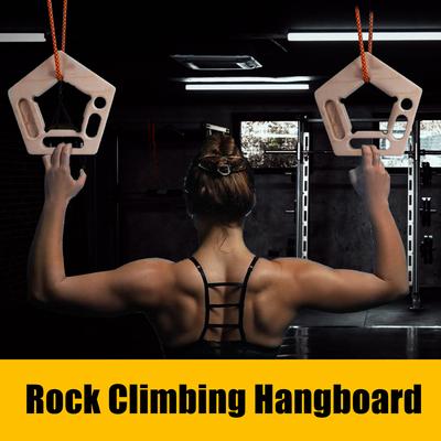 Klettern Hangboard Holz Griffbrett Grip Trainer Multifunktionale Pentagon Hand Handgelenk Unterarm