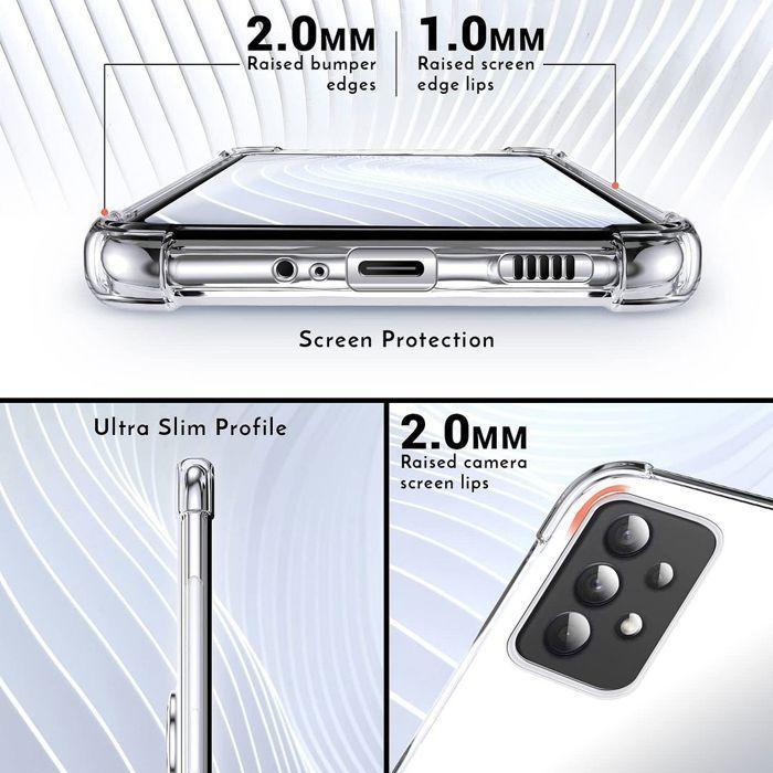 Protective Case - BOOLING - for iPhone 16e - Transparent Silicone - Shockproof - Adjustable Stand