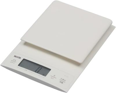 Tanita Kochwaage bis Digitalwaage, 0,1g Einheiten, 3kg, Weiß, KD-320 WH, Küche, Waage, Kochen,