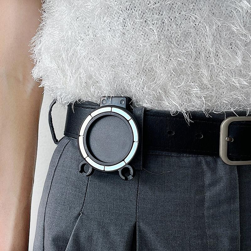 Magnetický držák na opasek na telefon držák na batoh pro Magsafe pro iPhone pro Samsung Xiaomi Huawei proti ztrátě telefonu kovový háček pružinové lano