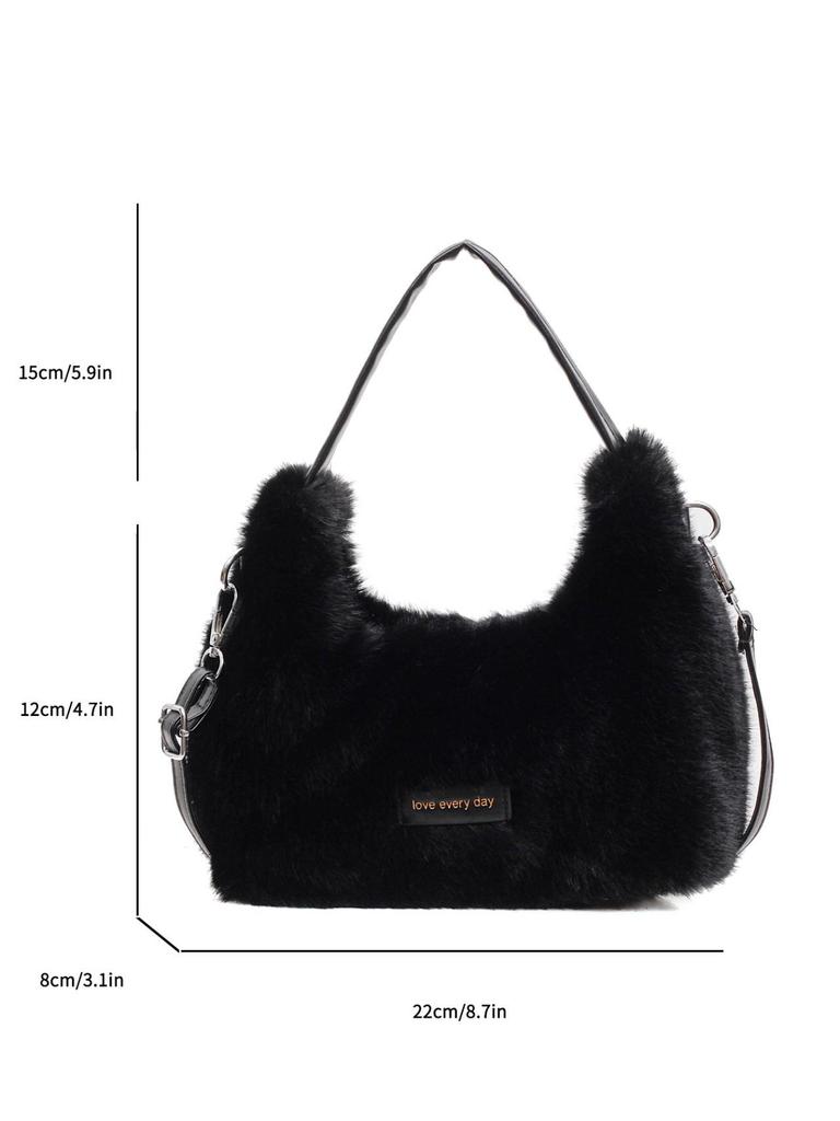 Small 2025 Versatile Bucket Plush Bag Furry Handheld Crossbody For Women Perfect For Autumn And Winter