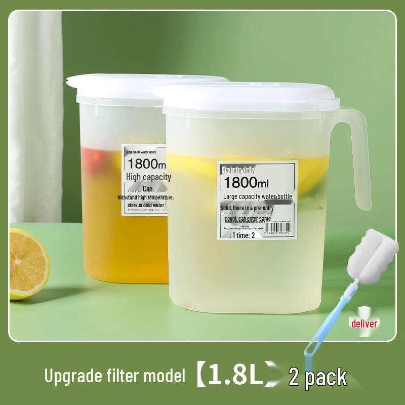 High-Temperature Resistant Japanese Cold Brew Jug - Large Capacity for Beverages, Water, and Fruit Tea Storage