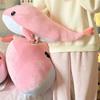 Soft Pink Whale Plush Toy Cartoon Animal Fish Stuffed Doll Sleeping Pillow Cushion Girlfriend Christmas Birthday Present